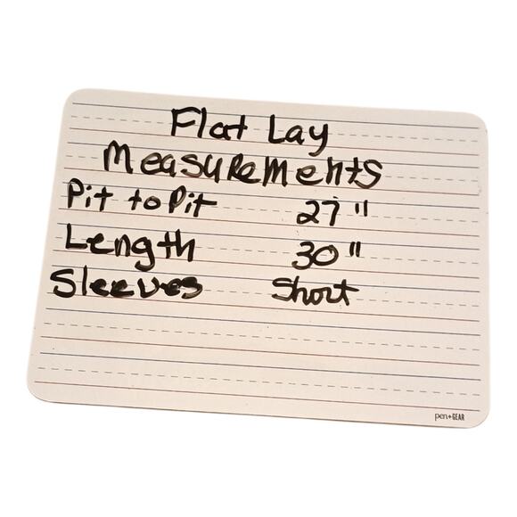 Auslook Women's Plus Blue Babydoll V-neck Crepe Short Sleeve Tunic Top Size 3X - Picture 9 of 10